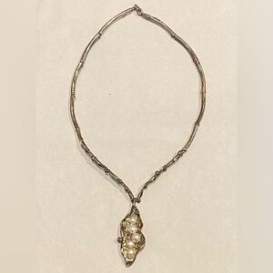 Sterling Silver and Pearl Necklace